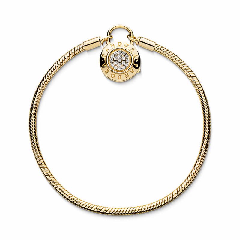 Pandora Australia Shine™ Smooth Bracelet - 18ct Gold Plated | KBFUES420